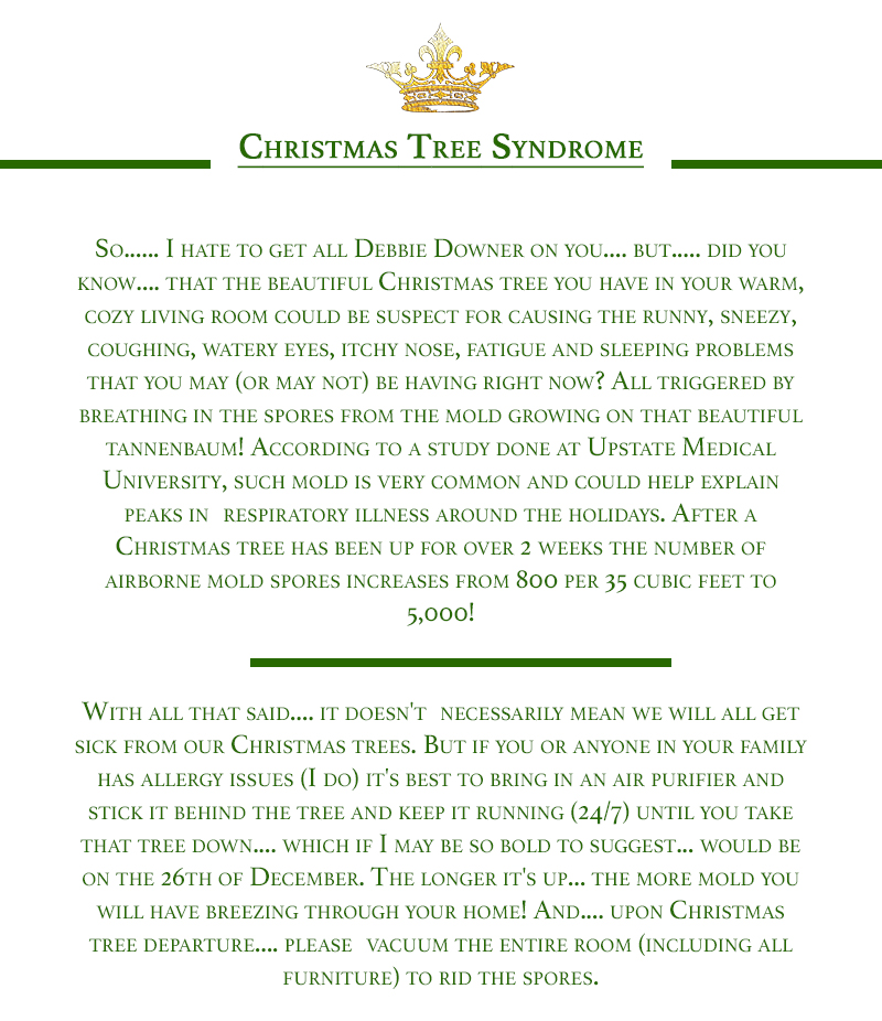 laura dunn christmas tree syndrome