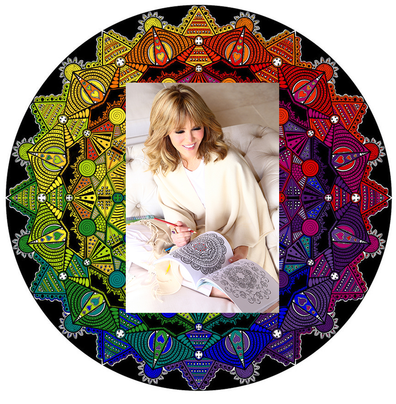 Laura Dunn meditated with Mandala coloring books to feel creatively zen