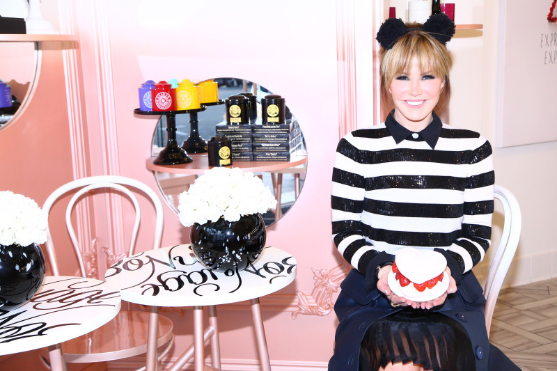 Laura Dunn Edible Valentines Day love Bo Nudge Parisian Meringue Alice + Olivia striped sequin top