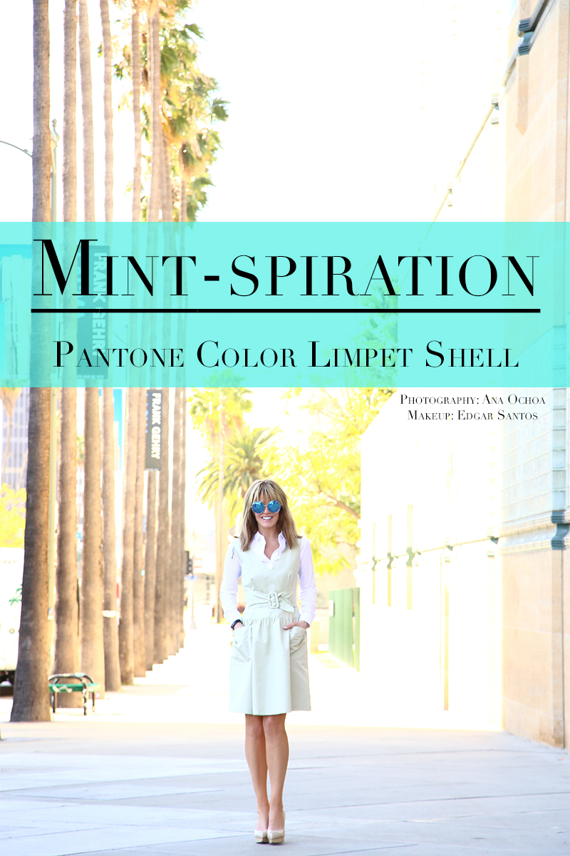 Laura Dunn fashion lifestyle blog mint pantone color Limpet Shell PRADA dress blogger babe spring 2016 summer style
