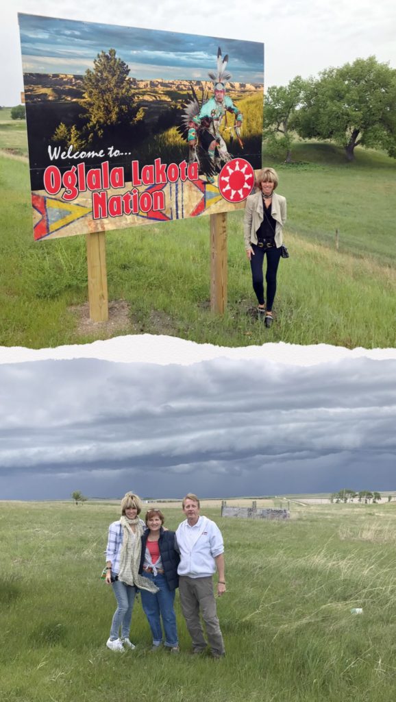 Laura dunn visits re-member at the Lakota reservation
